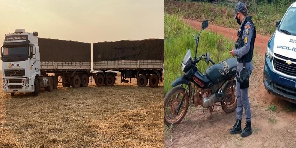 Carreta e motocicleta são recuperadas em Rondonópolis e Cáceres 2020 10 15 18:51:58