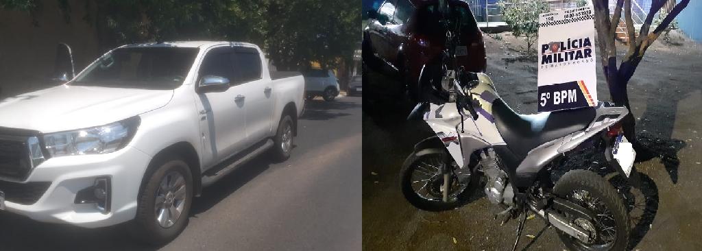 Com auxilio de rastreador caminhonete e motocicleta são recuperados em Cuiabá e Rondonópolis 2020 10 26 16:54:57