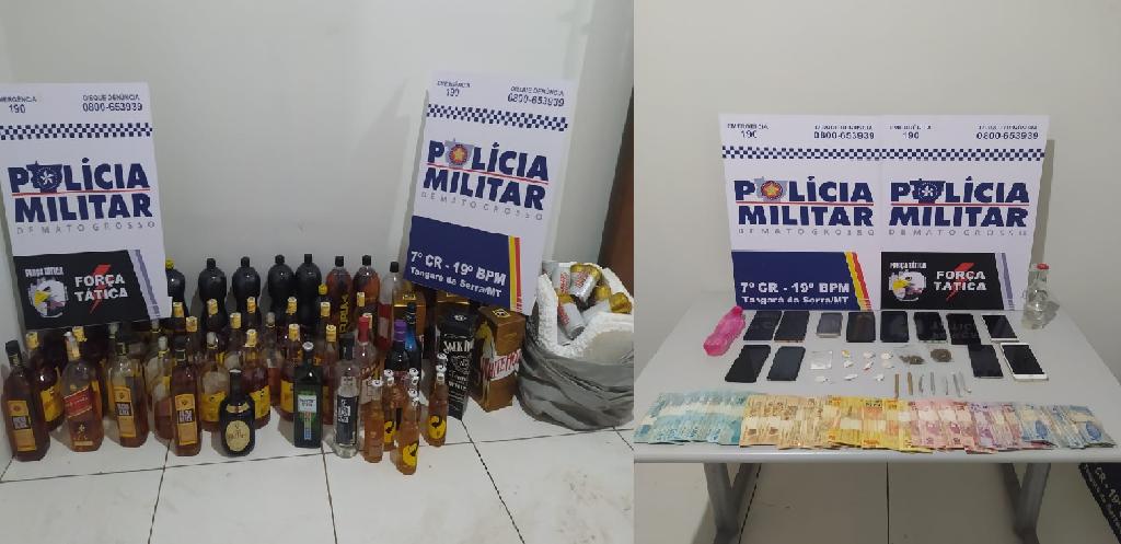 Força Tática interrompe festa com presença de menores e uso de álcool e droga em Tangará da Serra 2020 10 04 15:54:18
