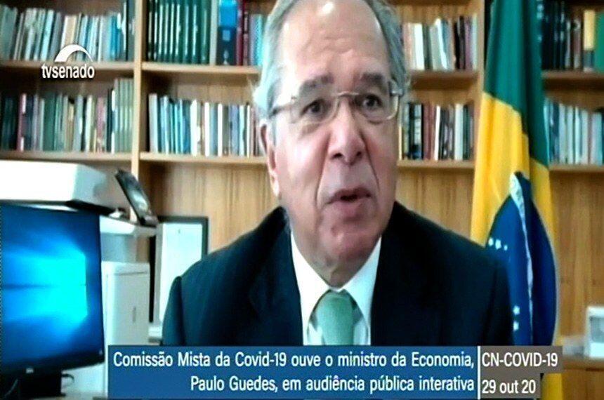 Guedes fala em covid 19 indo embora e tendência de redução de programas emergenciais 2020 10 29 18:42:24