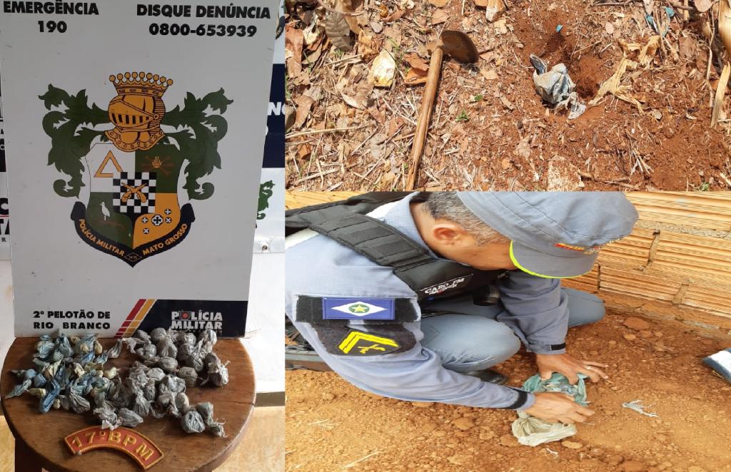 Na busca de suspeitos de furto policiais encontram droga enterrada em Rio Branco 2020 10 05 19:02:22