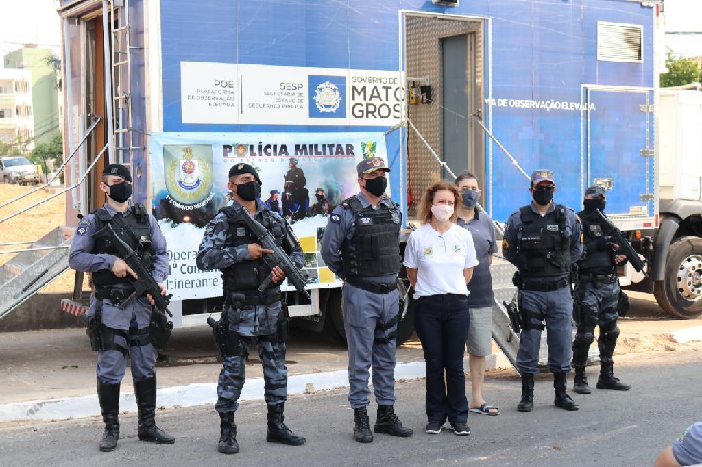 PM leva reforço ao policiamento e ouve demandas durante operação 1º Comando Regional Itinerante 2020 10 03 15:17:43