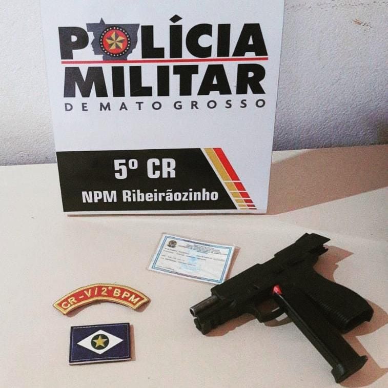 Patrulha Rural da PM flagra suspeito com pistola 380 em Ribeirãozinho 2020 10 20 19:00:57