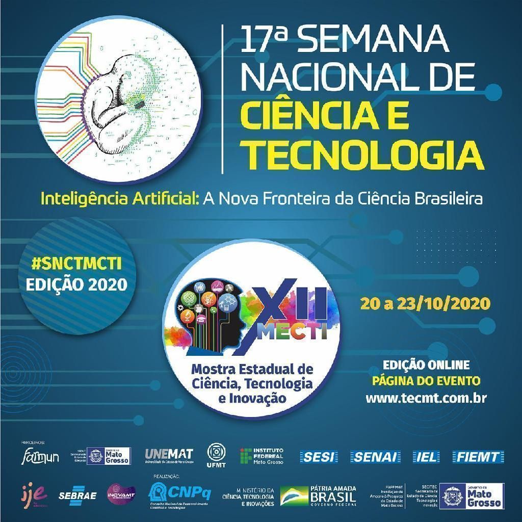Seciteci divulga selecionados para 12ª MECTI e programação da 17ª Semana Nacional de Ciência e Tecnologia2020 10 15 14:28:41