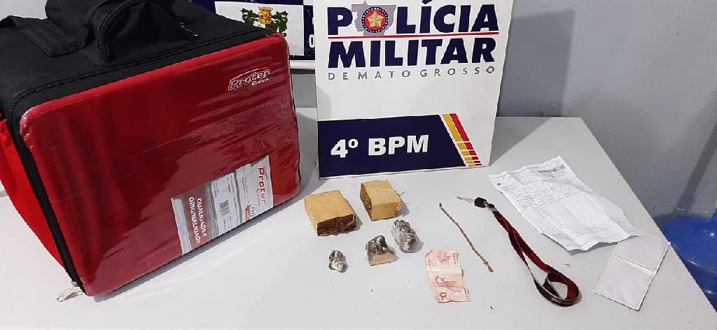PM encontra droga com entregador de aplicativo em Várzea Grande 2020 11 29 09:26:34