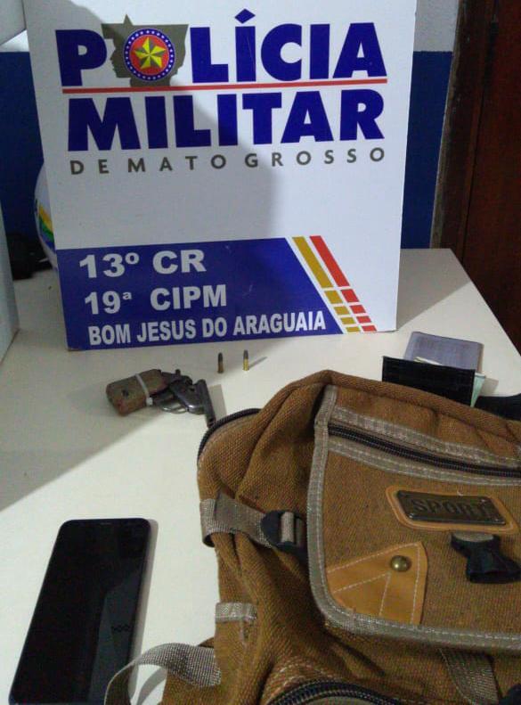PM prende suspeito armado em lotérica em Bom Jesus do Araguaia 2020 11 16 13:01:45