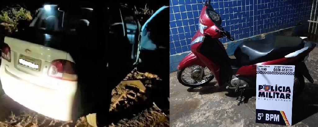 Carro e motocicleta são recuperados durante patrulhamento 2020 12 15 07:15:35