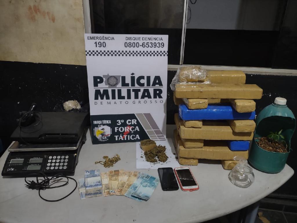 Força Tática descobre casa usada como depósito de droga em Sinop 2020 12 09 17:42:26