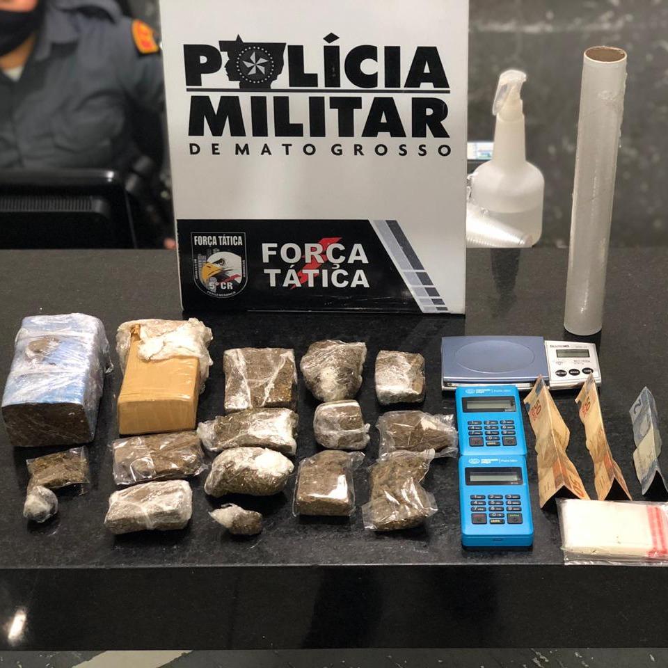 PM apreende droga com irmãos e encontram crianças na boca de fumo em Barra do Garças 2020 12 16 14:45:26