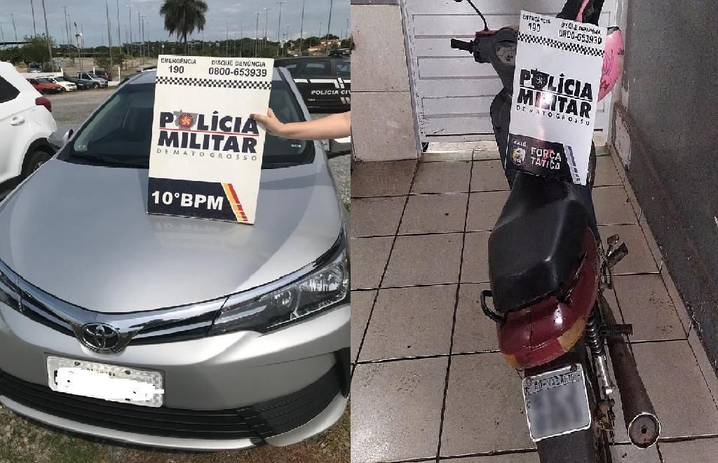 PM recupera Corolla e motocicleta em Cuiabá e Barra do Garças 2020 12 09 17:41:24