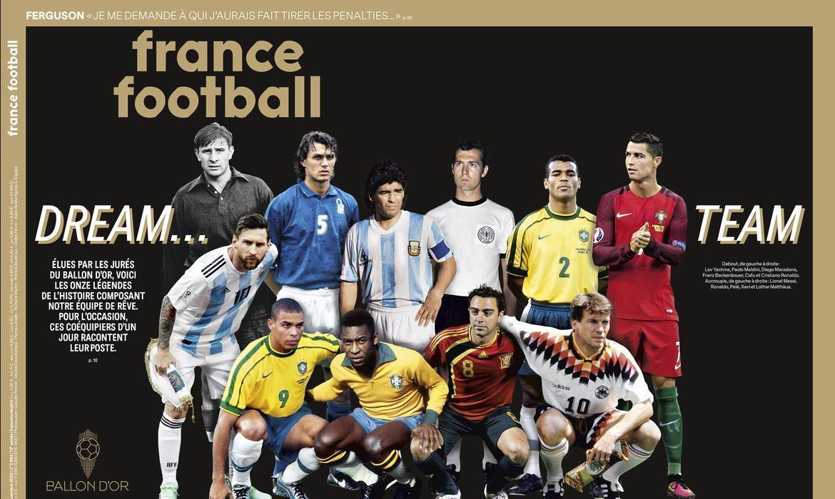 Seleção da Bola de Ouro tem Pelé Ronaldo e Cafu