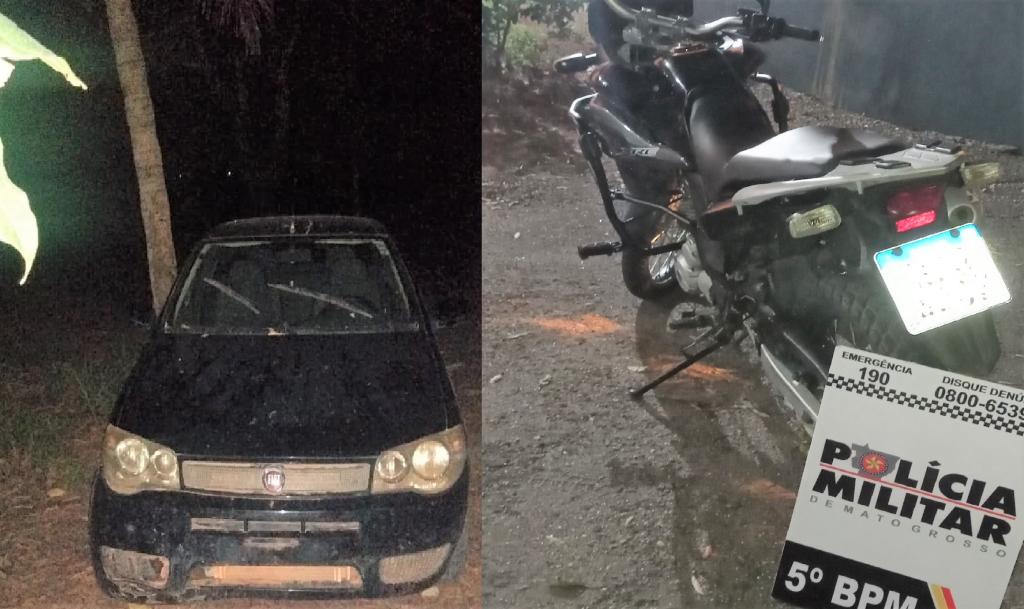Motocicleta e carro são recuperados em Rondonópolis e Guarantã do Norte 2021 01 07 15:09:56