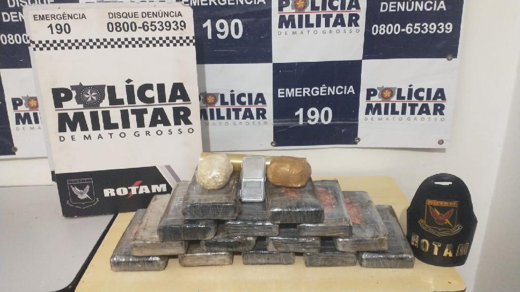 Batalhão Rotam prende suspeita com 15 kg de cocaína em Cuiabá 2021 02 21 12:17:25
