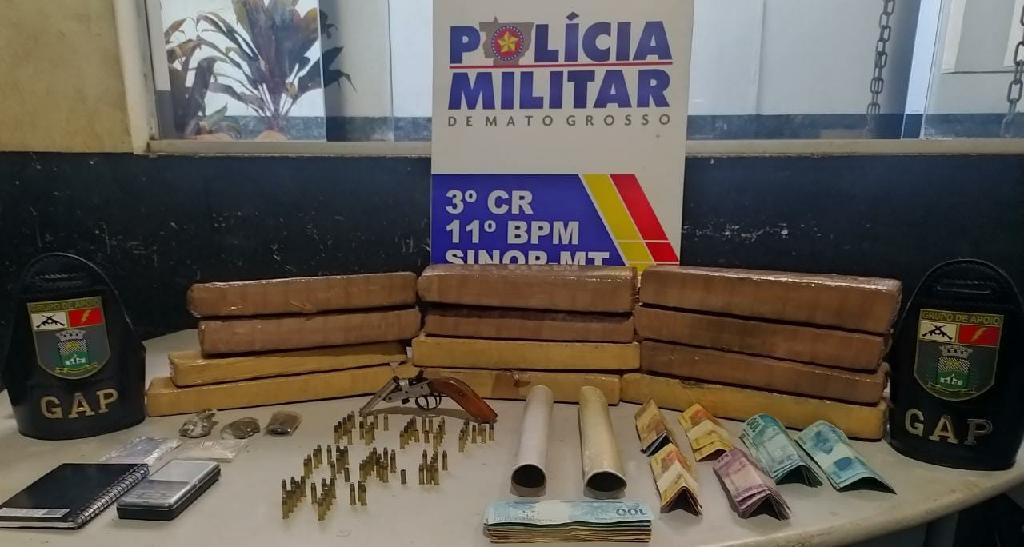 Casal membro de organização criminosa é pego com 12 tabletes de maconha em Sinop 2021 02 15 08:55:30