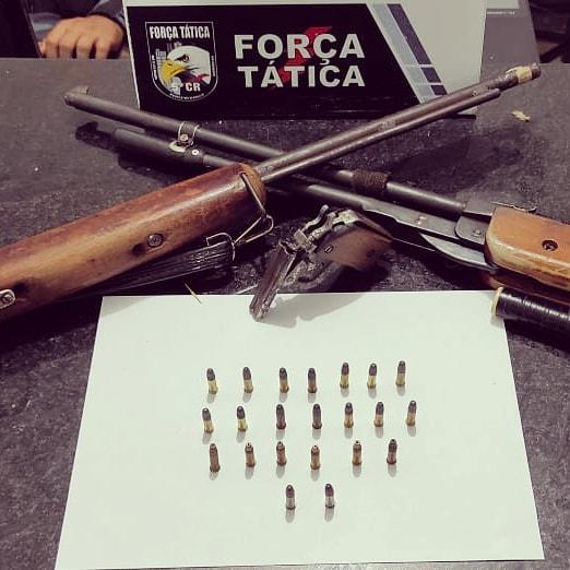 Moradores denunciam e trio é pego com armas de fogo na zona rural de Barra do Garças 2021 02 02 22:16:21