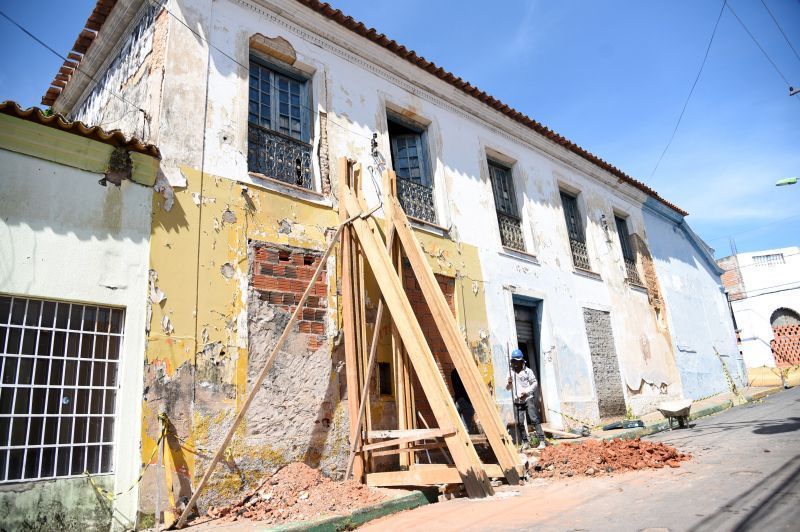 Prefeitura realiza obra emergencial em casarão da rua Campo Grande no Centro Histórico 2021 02 03 08:49:29