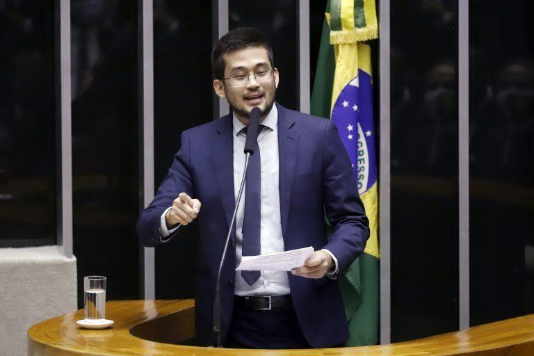 Último a discursar Kim Kataguiri lança candidatura de protesto e defende impeachment 2021 02 01 23:05:31