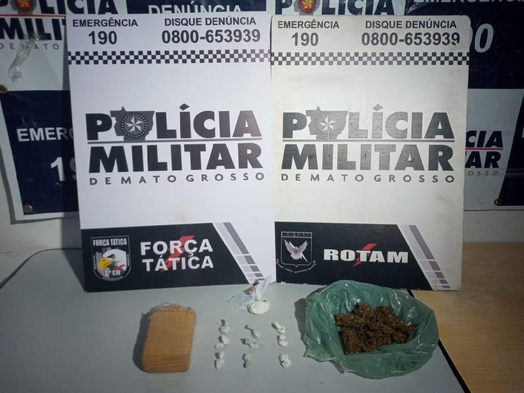 Adolescente é pego pela PM com porções de maconha e cocaína 2021 03 31 17:27:18