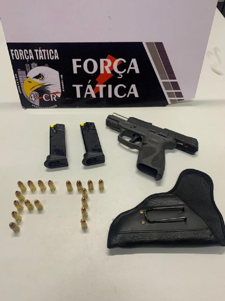 Força Tática prende suspeito com arma de fogo carregadores e munições em chácara de Rondonópolis 2021 03 30 07:55:49