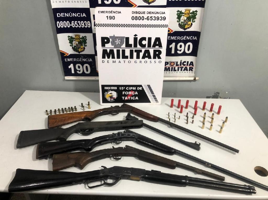 Força Tática prende suspeito com cinco armas de fogo e munições em VG 2021 03 28 14:39:00