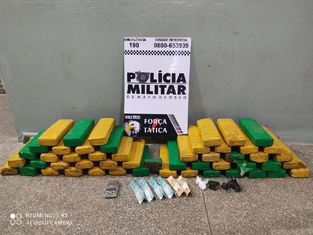 Força Tática prende suspeito e apreende 50 kg de maconha enterradas em chácara 2021 03 28 14:39:56