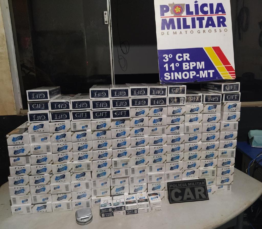 Mulher é presa com mais de 113 fardos de cigarros do Paraguai e por promover aglomeração em conveniência 2021 03 15 12:05:25