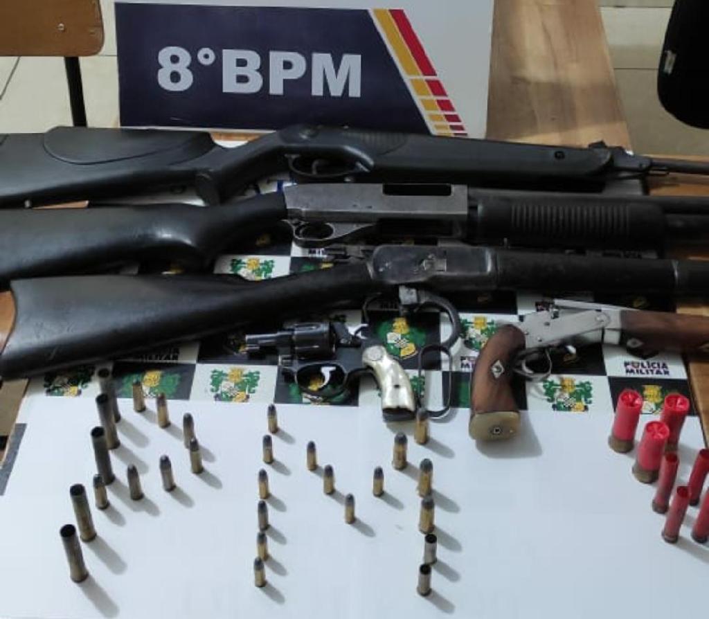 Policiais apreendem quatro armas de fogo e munições em Alta Floresta 2021 03 17 13:23:11