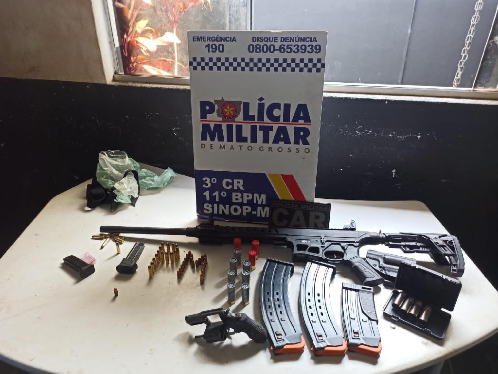 Policiais recuperam armas e munições furtadas de residência em Sinop 2021 03 05 17:16:31