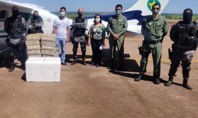 Polícia Militar de MT faz transporte e escolta da vacina contra a Covid 19 no Estado 2021 03 30 07:55:31