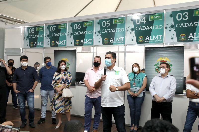 Cuiabá ultrapassa cem mil doses de vacinas aplicadas e passa a contar com o 5º polo de imunização na Assembleia Legislativa 2021 04 25 12:11:46