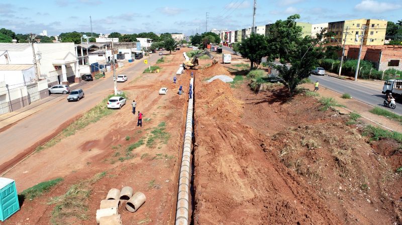 Obra na Av Dante Martins de Oliveira entra na etapa de construção de rede de drenagem e muro de gabião 2021 04 19 16:00:07