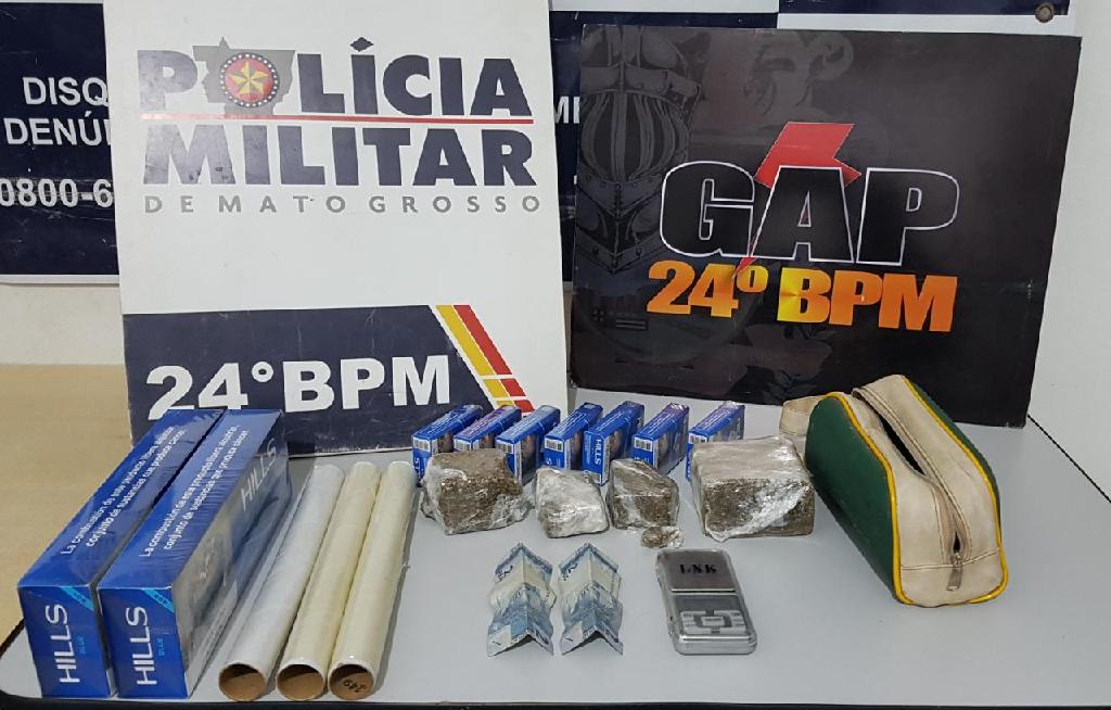 PM aborda suspeito empurrando motocicleta e descobre tráfico de droga em Cuiabá 2021 04 25 12:07:38