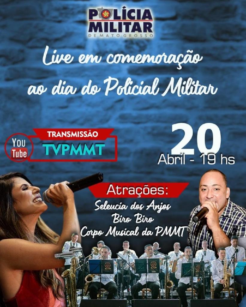 PM realiza live com promoção de 516 policiais militares e atrações musicais nesta terça feira 20) 2021 04 20 09:36:22