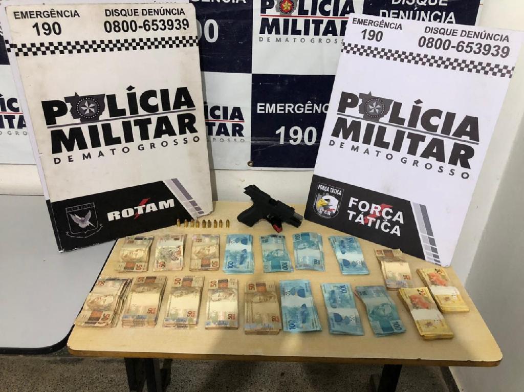 Rotam encontra pistola e mais de R 17 mil em dinheiro com motorista em Cuiabá 2021 04 19 08:15:59