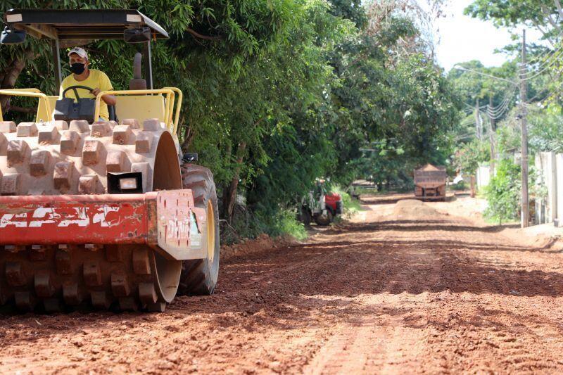 Secretaria de Obras Públicas prepara vias do Vila Guimarães para revestimento com massa asfáltica 2021 04 02 13:36:20