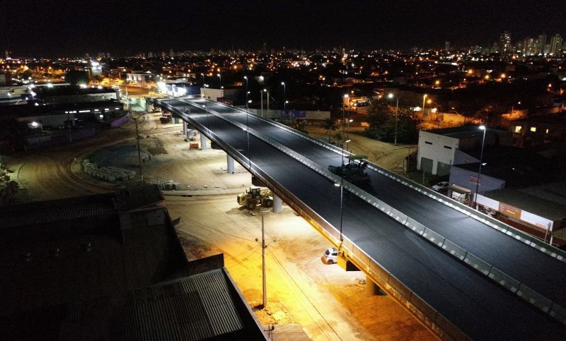 Sistema de iluminação do viaduto Murilo Domingos passa por período de testes 2021 04 16 09:13:30