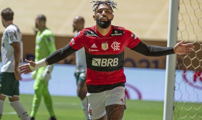 Flamengo sobre o Palmeiras