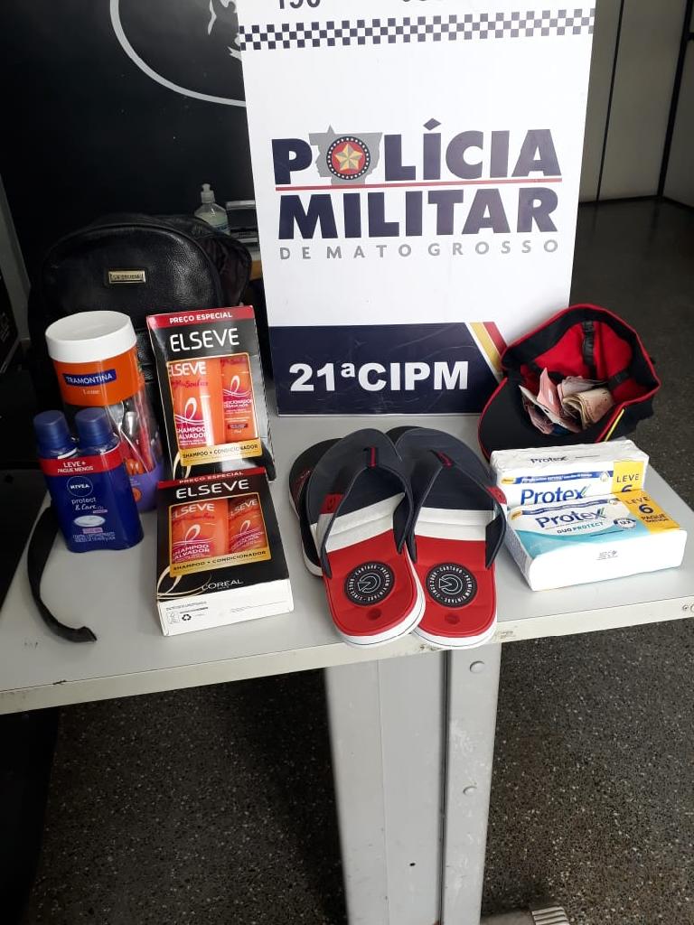 PM prende casal por furto a duas lojas na região central de Cuiabá 2021 05 03 22:09:53