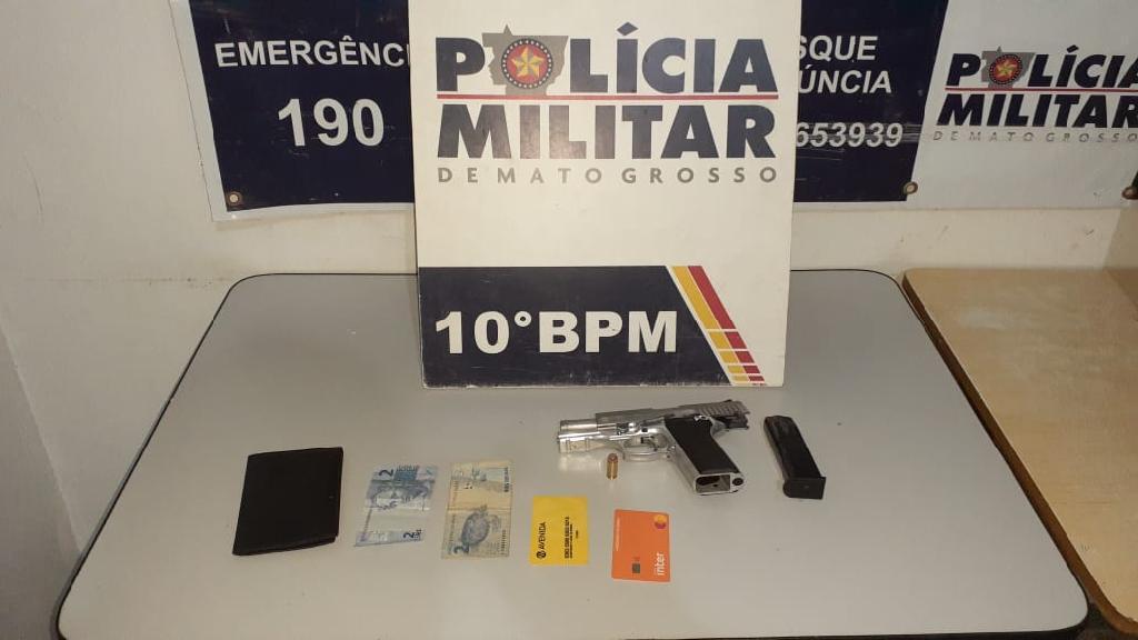 PM prende homem embriagado e armado com pistola na Avenida Miguel Sutil 2021 05 20 19:35:48