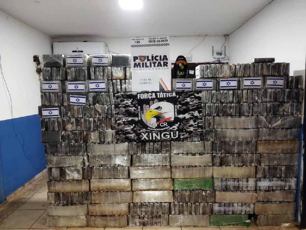 carga com 770 tabletes de cocaina avaliada em r 25 milhoes e apreendida em confresa