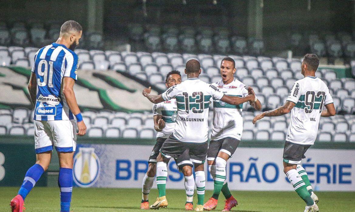 gols de fora da area dao vitoria ao coritiba sobre avai pela serie b