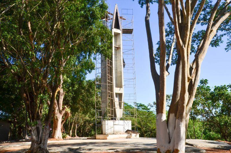 praca do marco zero na comunidade sao goncalo beira rio recebe calcamento