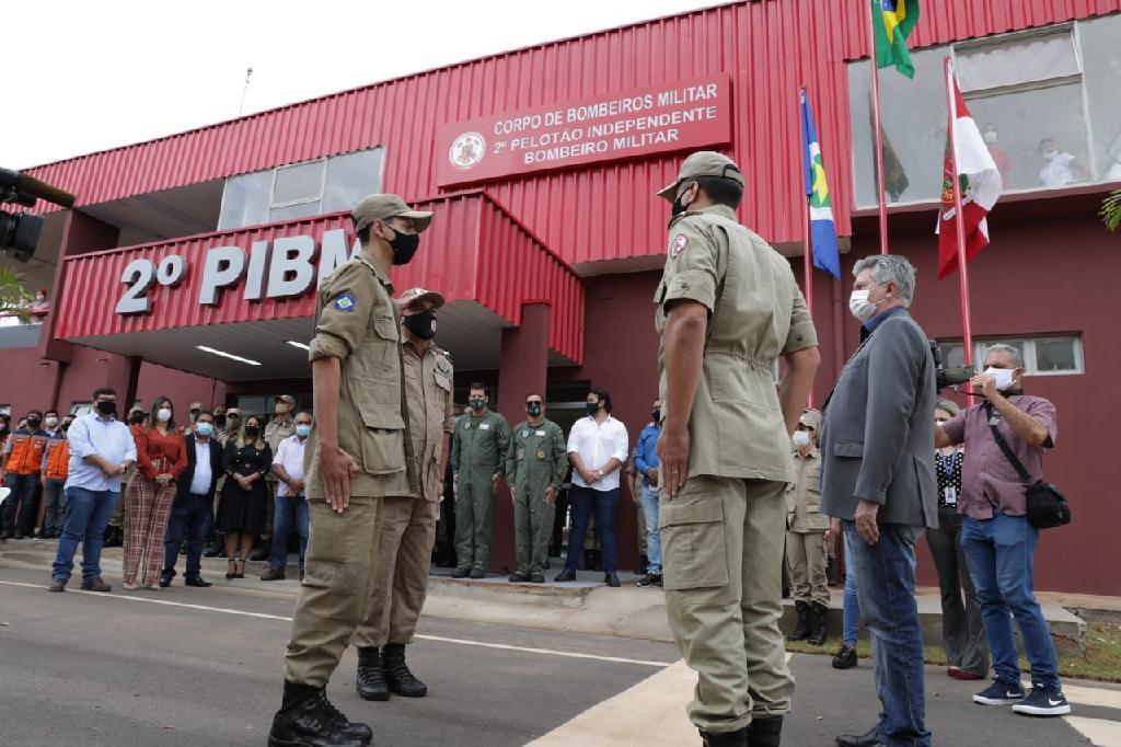 1ª unidade do corpo de bombeiros em santo antonio de leverger vai fortalecer combate aos incendios na regiao do pantanal