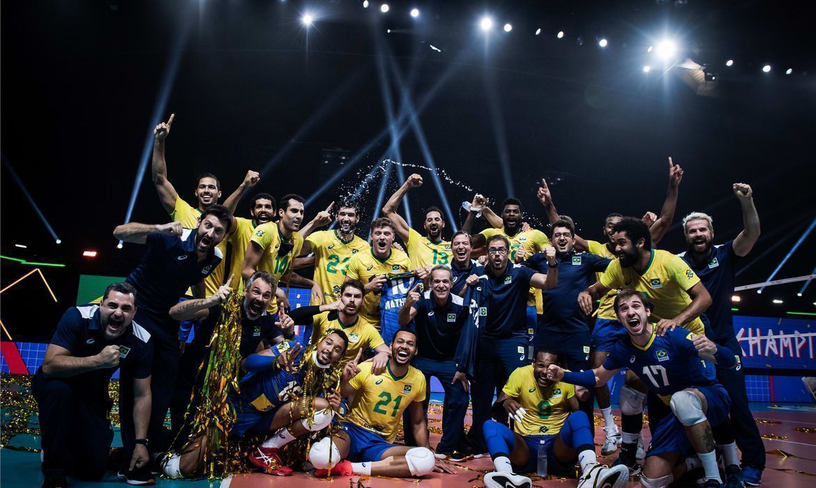 brasil bate polonia e conquista liga das nacoes de volei