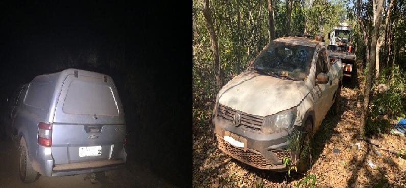 dois carros e um caminhao sao recuperados em varzea grande