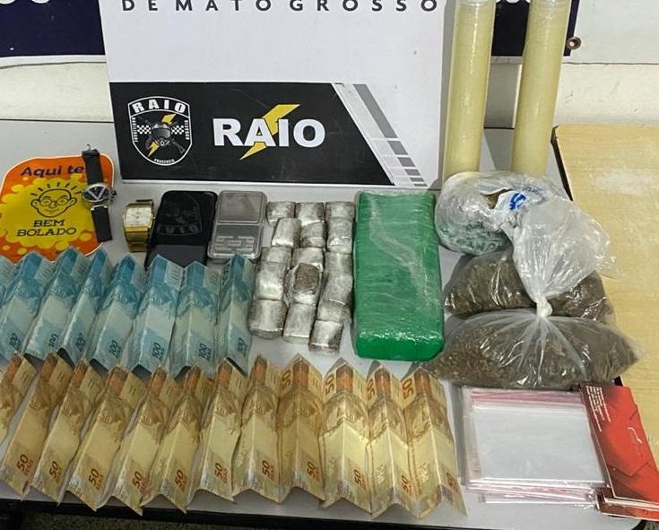 equipes raio detem jovem com droga em cuiaba