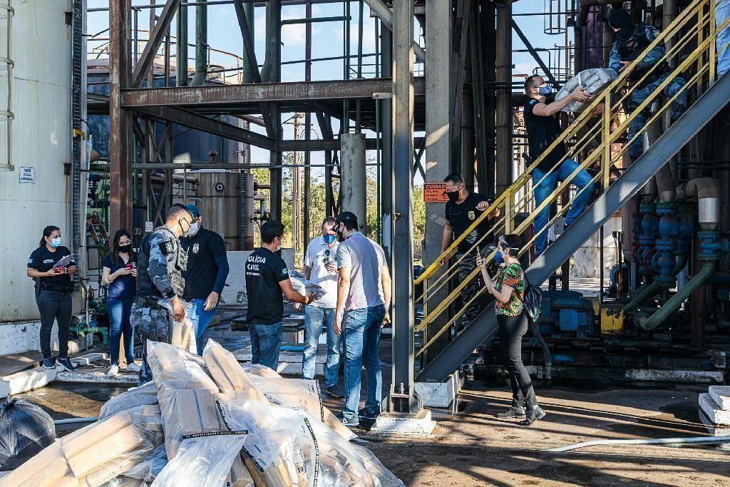 mais de uma tonelada de droga e incinerada em cuiaba