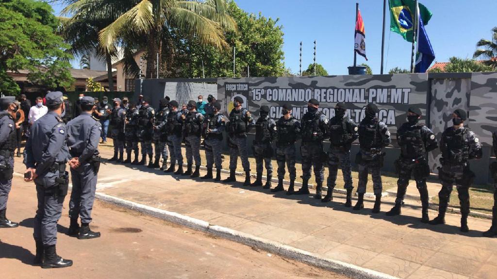 pm inaugura sede da 4ª companhia independente de forca tatica guardioes do nortao”