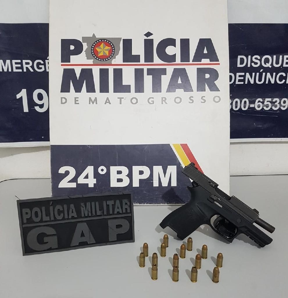 policiais descobrem venda de pistola e prendem dupla no bairro pascoal ramos