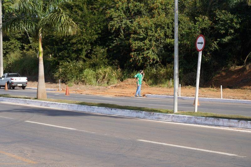 prefeitura inicia obra de nova rotatoria em lucas do rio verde